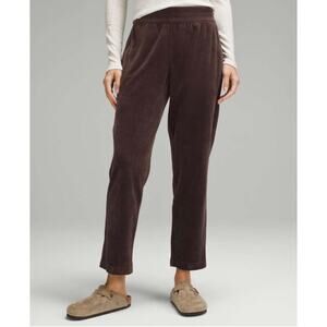 Lululemon 8 Scuba Mid-Rise Wide-Leg Pant 7/8 Length *Velvet Cord in Espresso